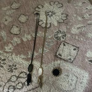 Bundle of 2 Kendra Scott necklaces and House of Harlow leather star necklace